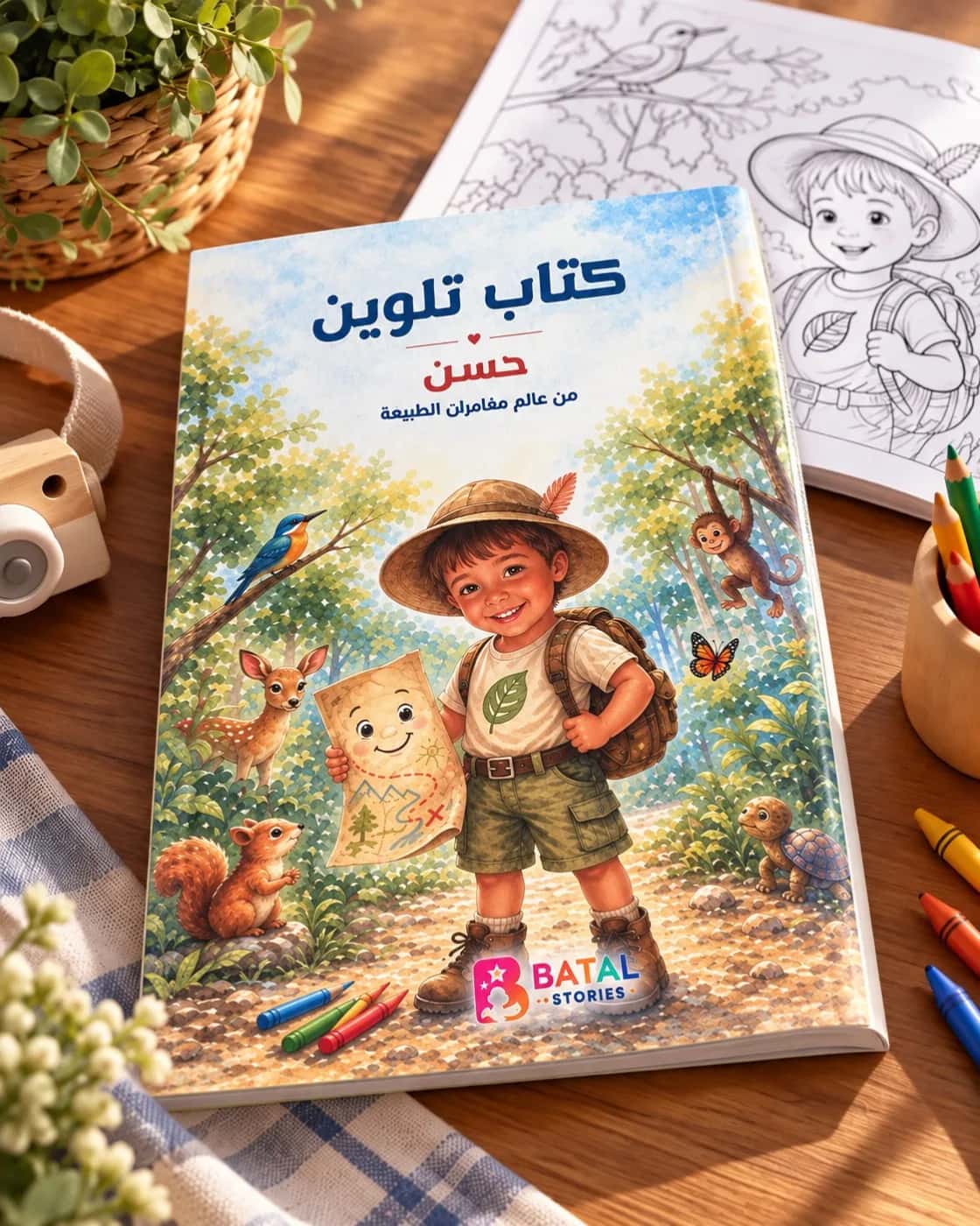 غلاف كتاب تلوين بطل